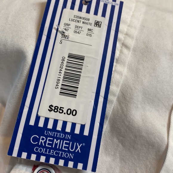 Daniel Cremieux Classics Mens Sz Small White Blue Stars Shirt - Picture 6 of 16